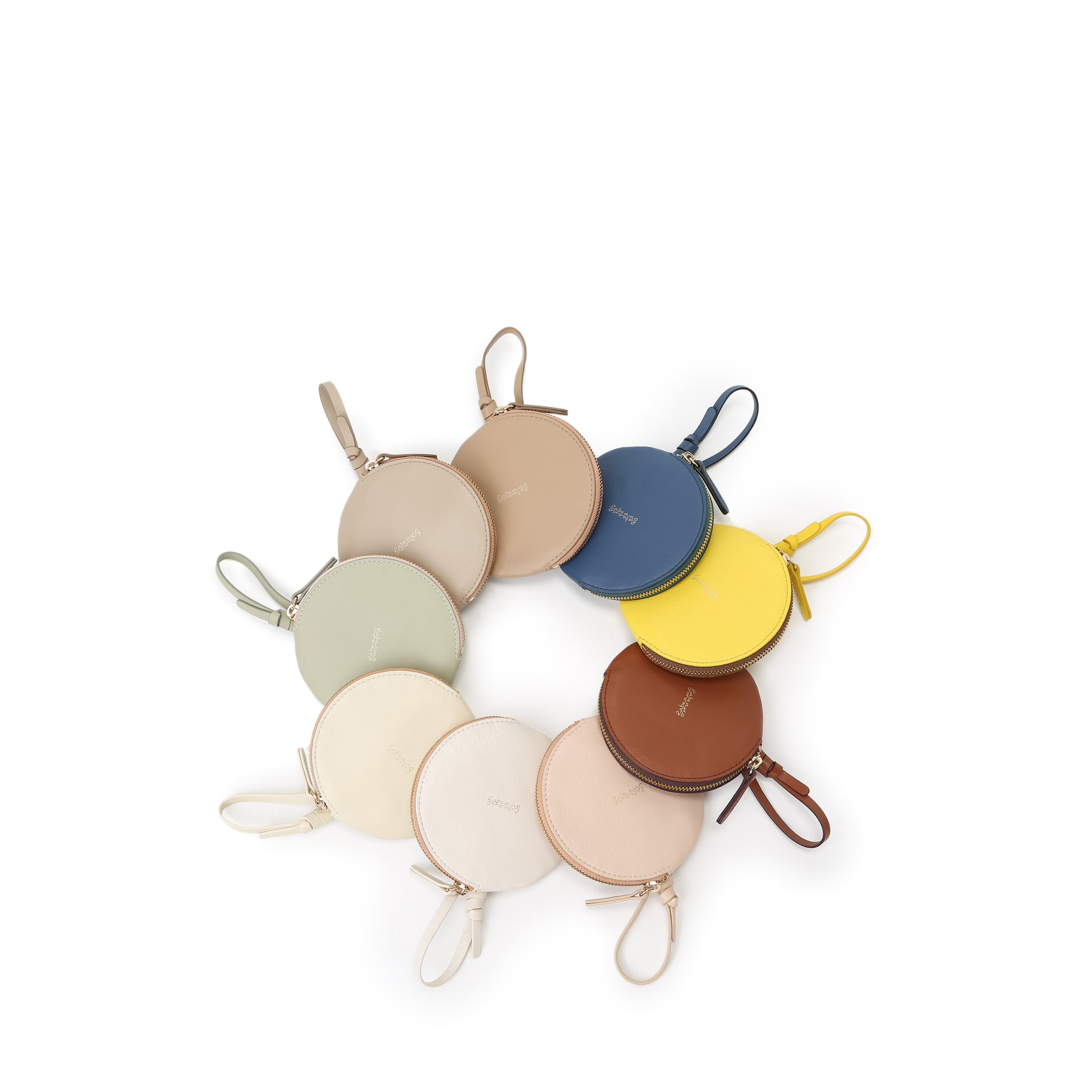 迷你圓型拉鏈卡片小包