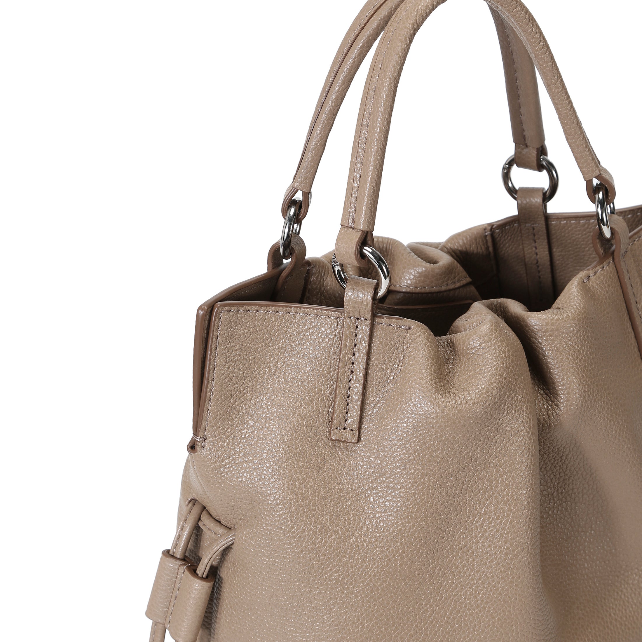 GEORGIANA Small Ruched Shoulder Bag