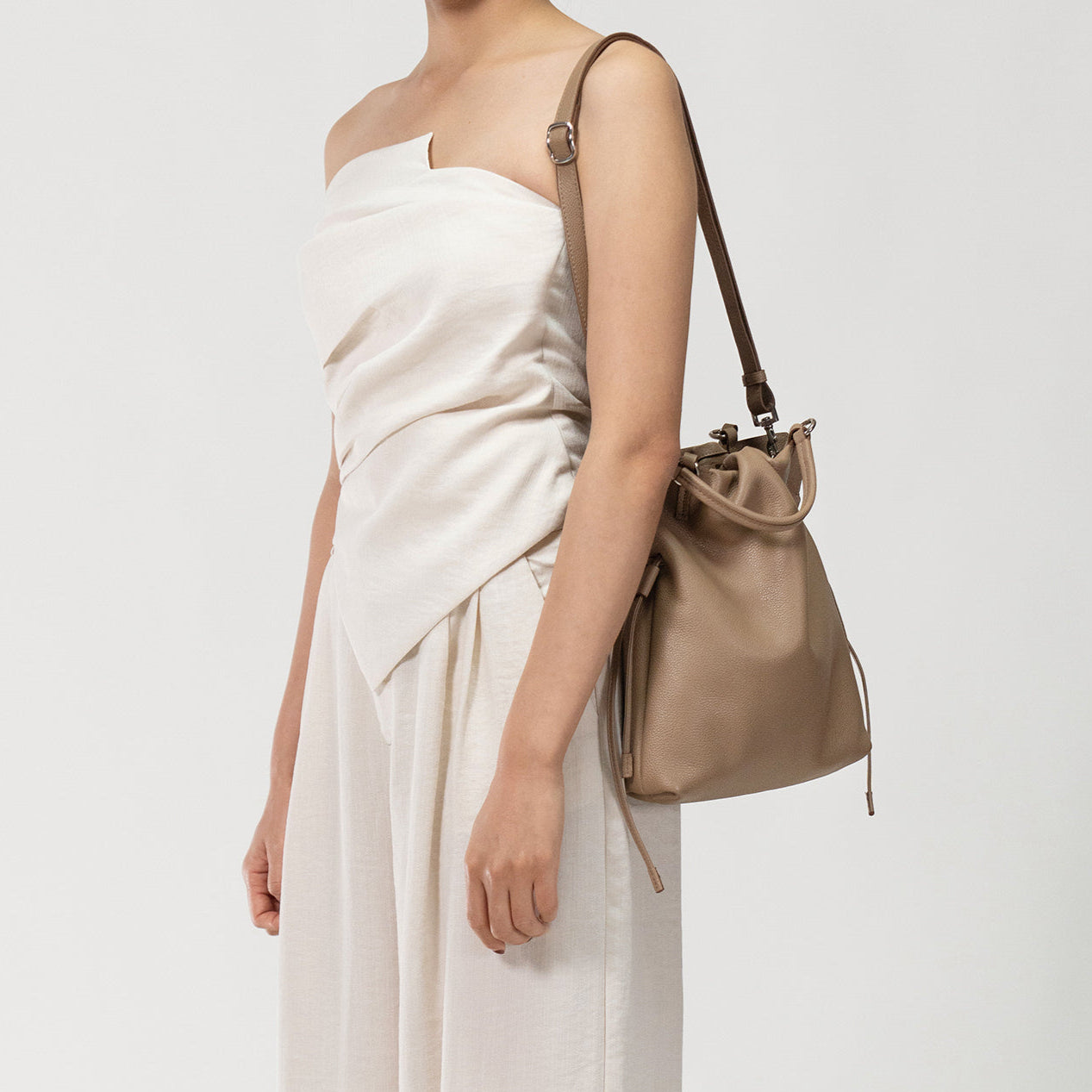 GEORGIANA Ruched 小型单肩包