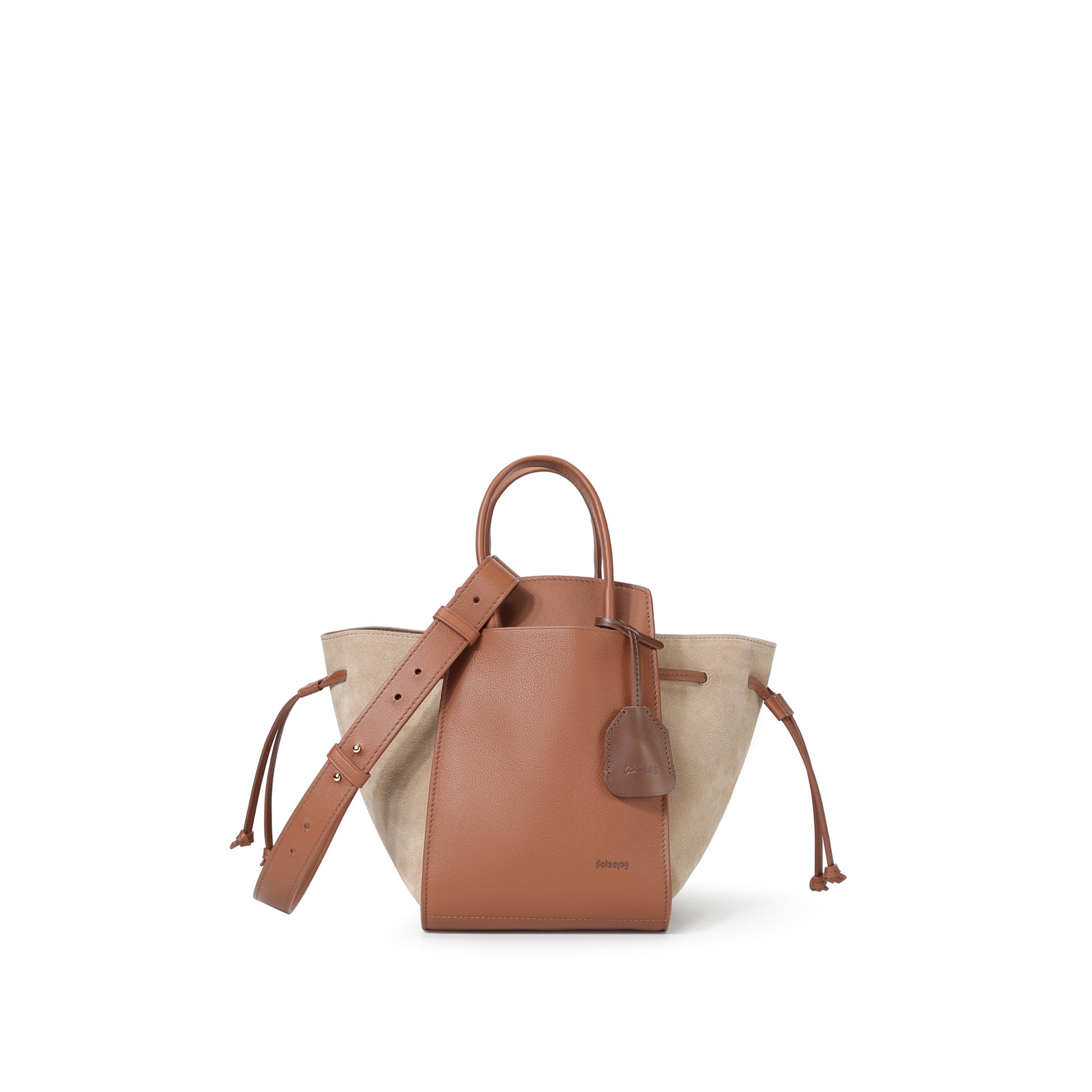 LU-II Ruched Top Handle Bag