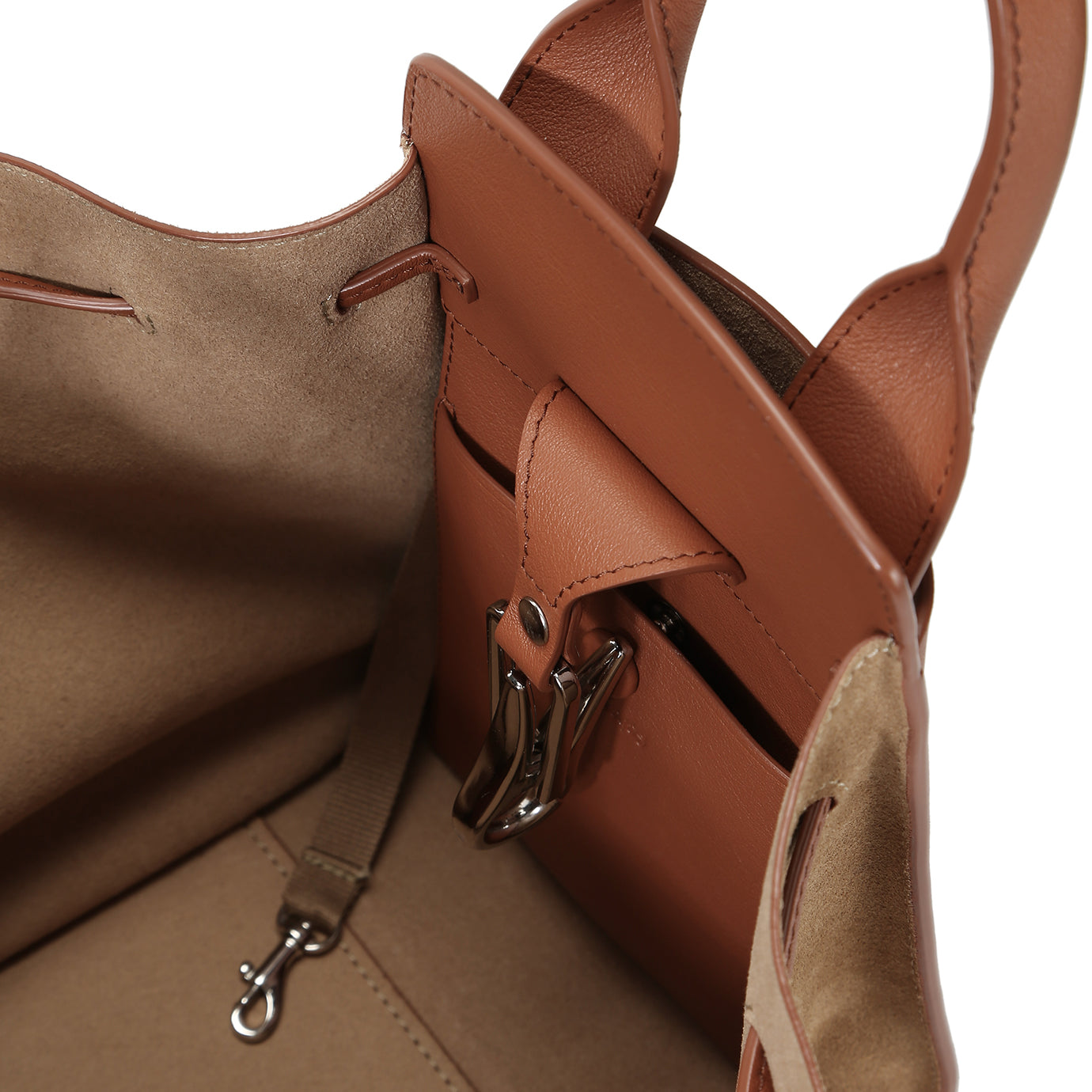 LU-II Ruched Top Handle Bag