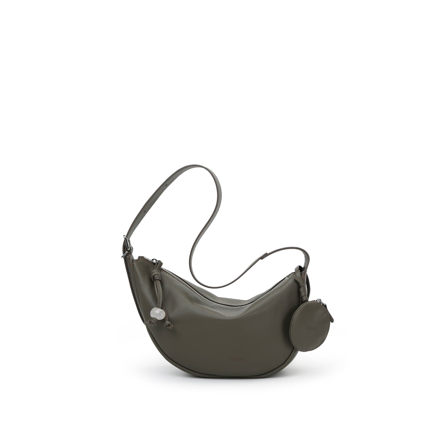 Asymmetric Crescent Hobo Bag Small