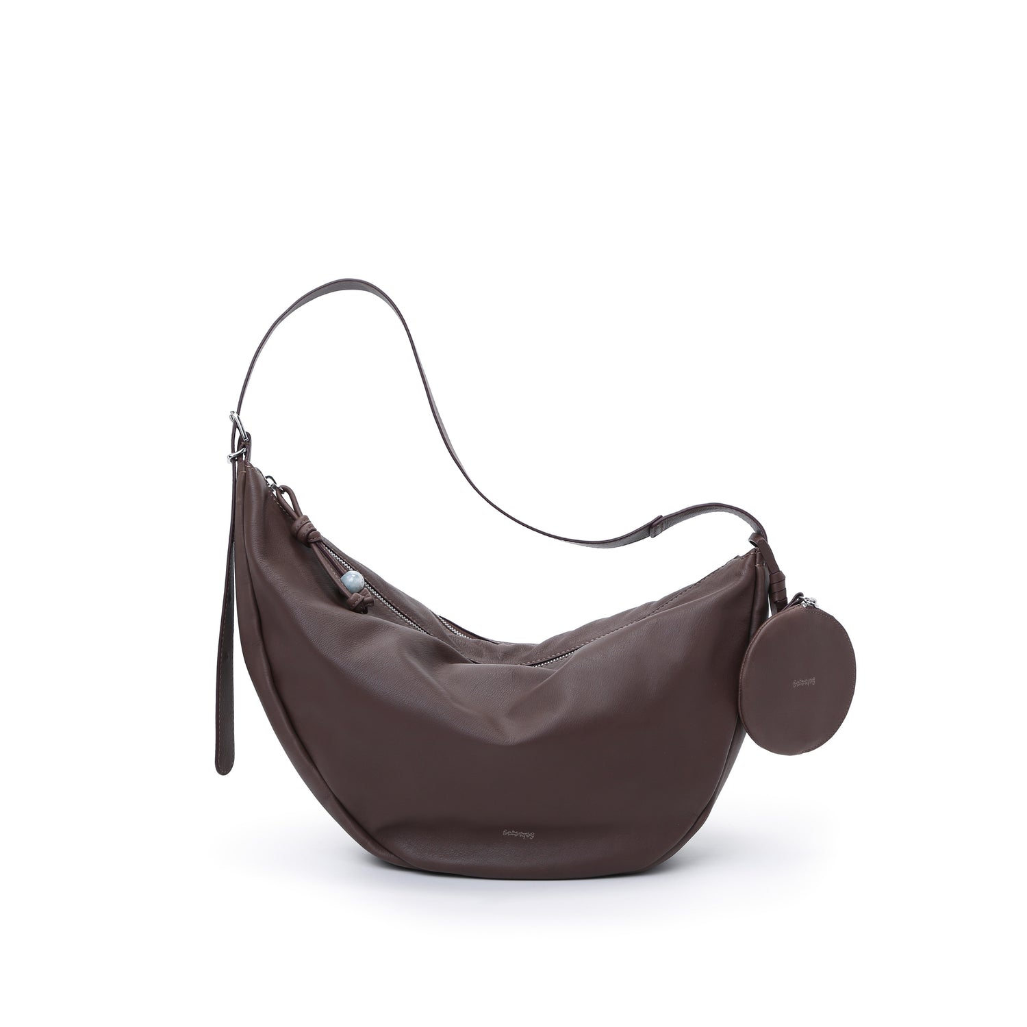 Asymmetric Crescent Hobo Bag