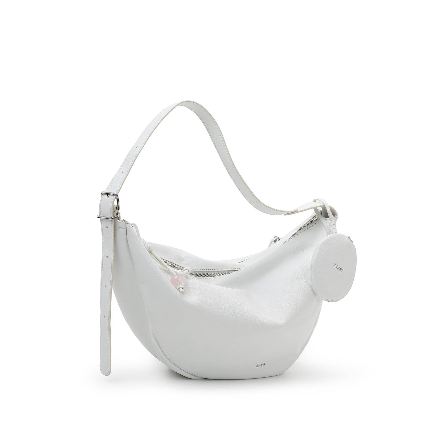 Asymmetric Crescent Hobo Bag