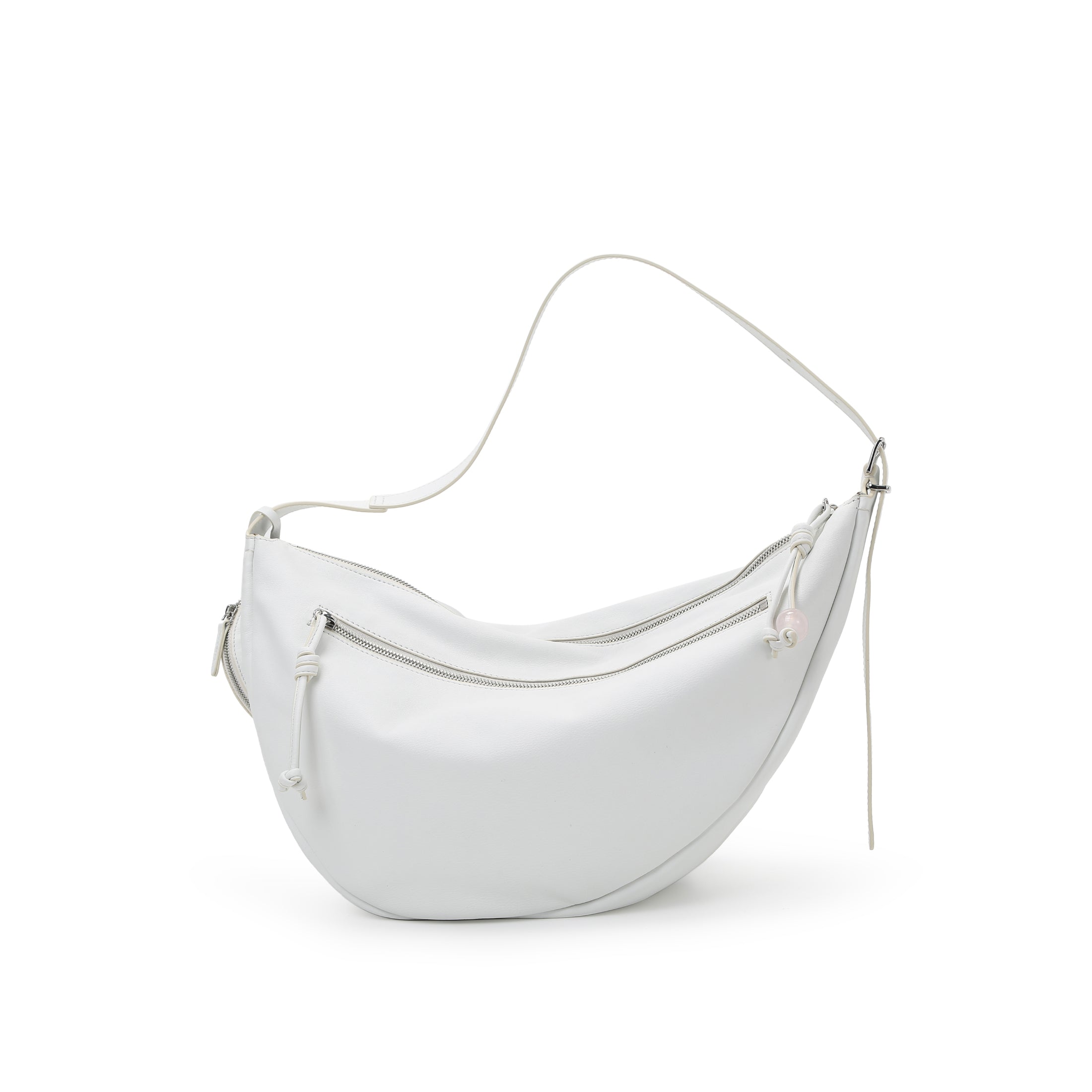 Asymmetric Crescent Hobo Bag
