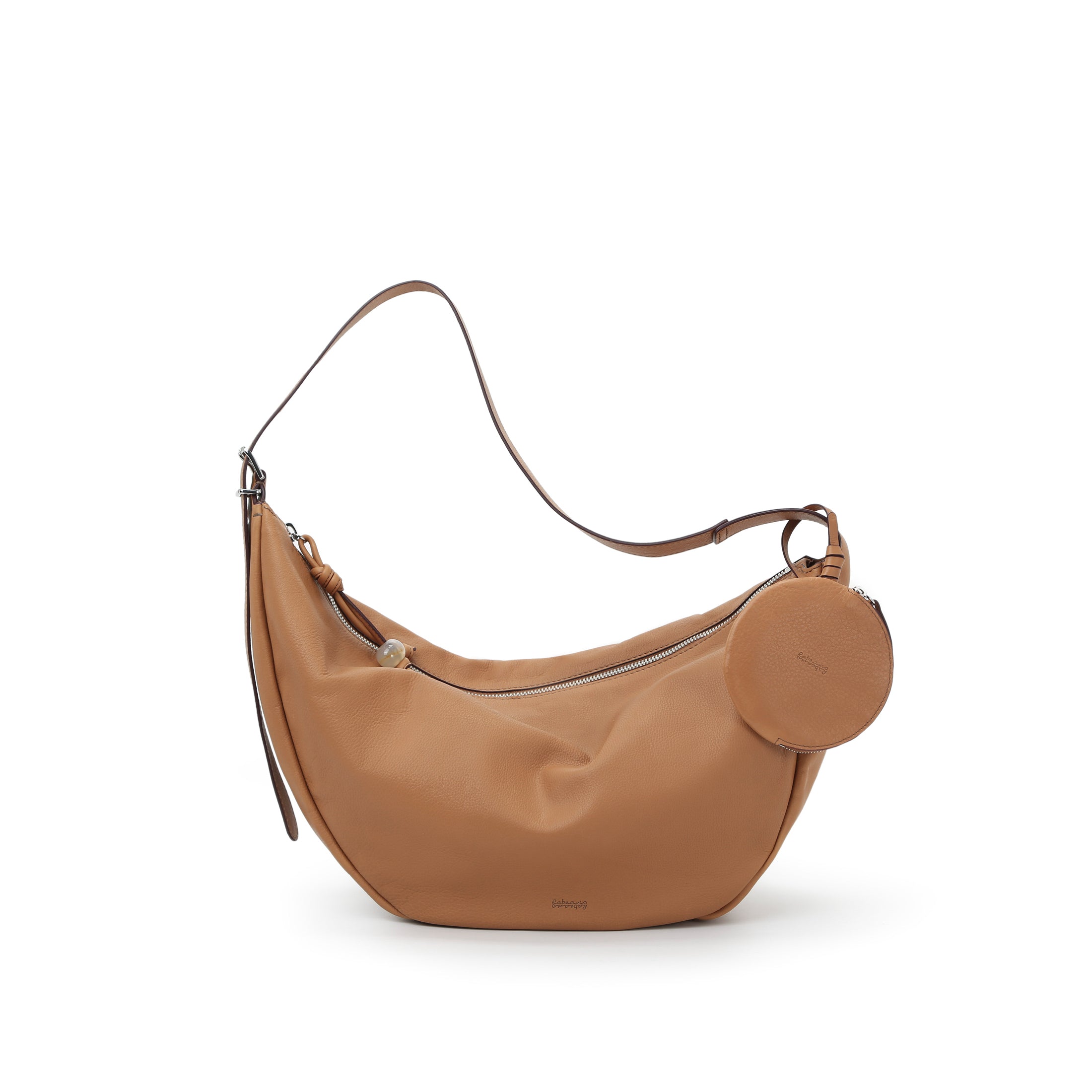 Asymmetric Crescent Hobo Bag
