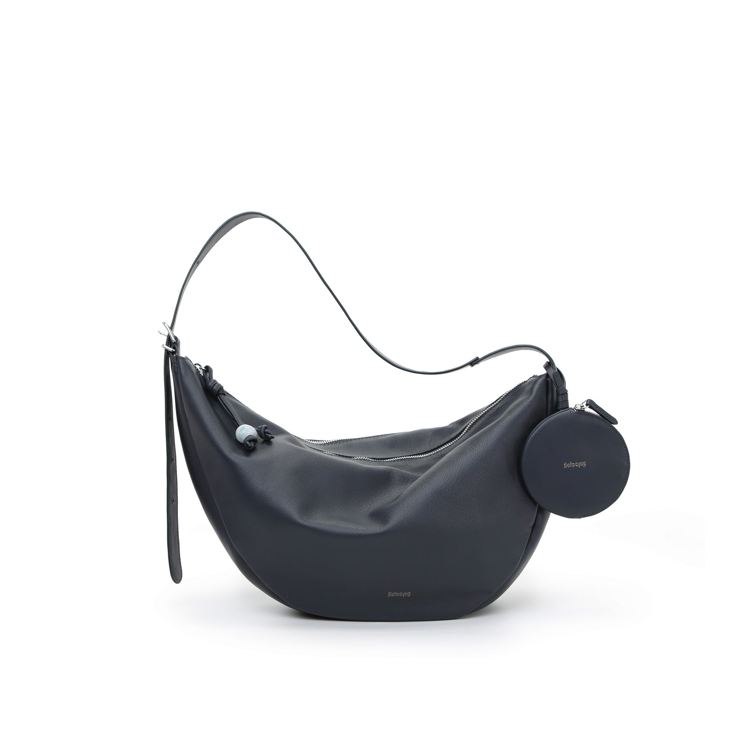 Asymmetric Crescent Hobo Bag