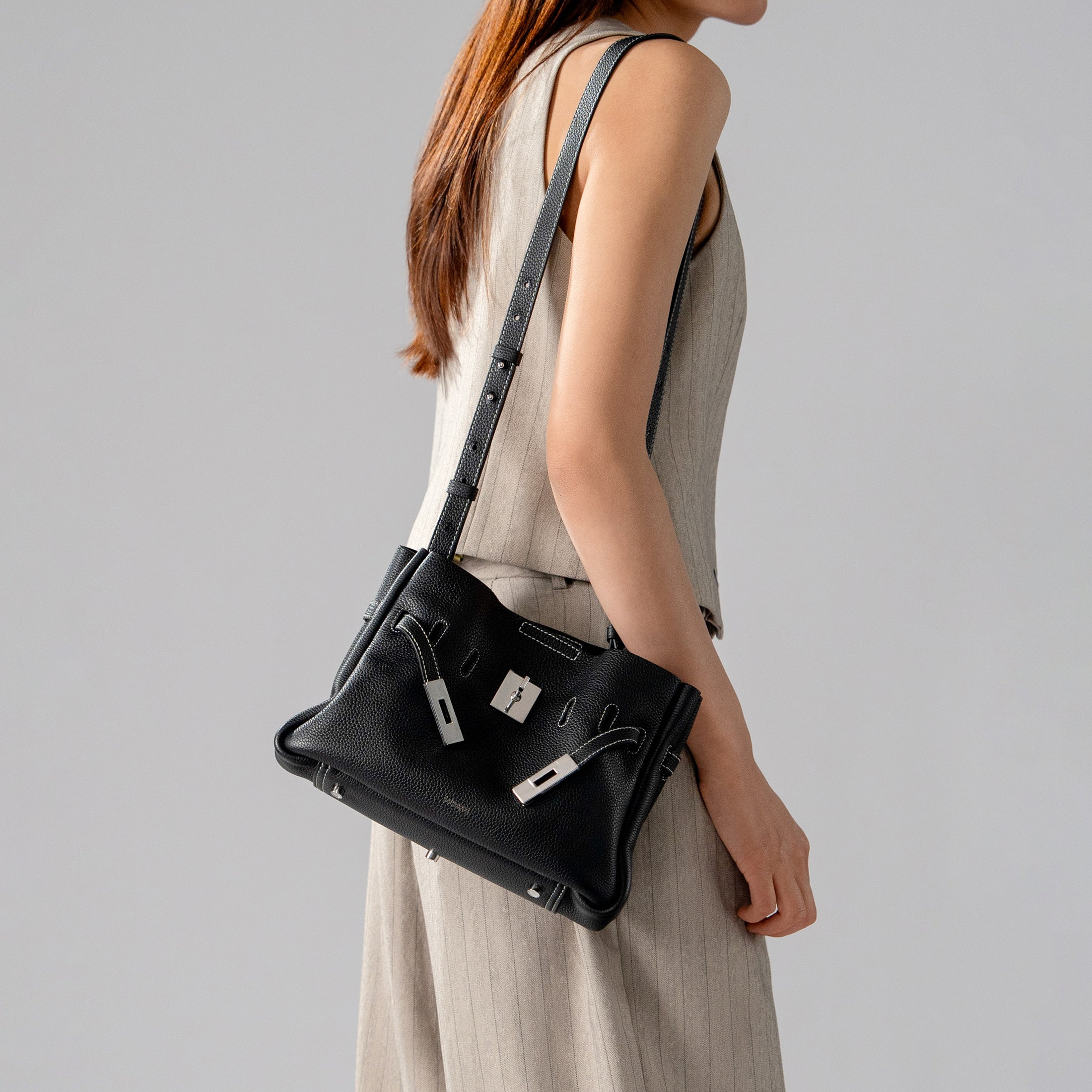 SAOIRSE Belt Soft Structural Shoulder Tote Mini