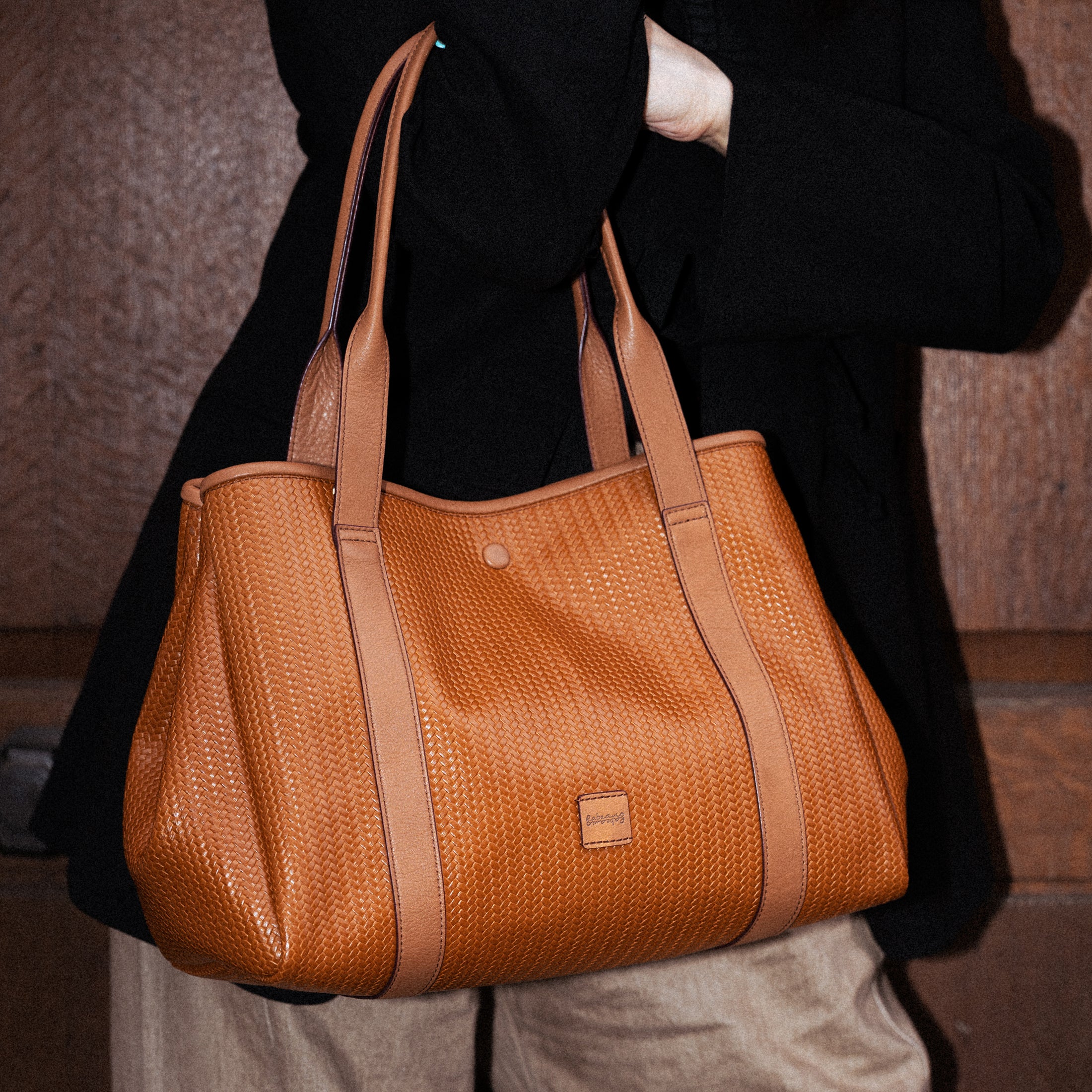Rattan Basket Tote Bag