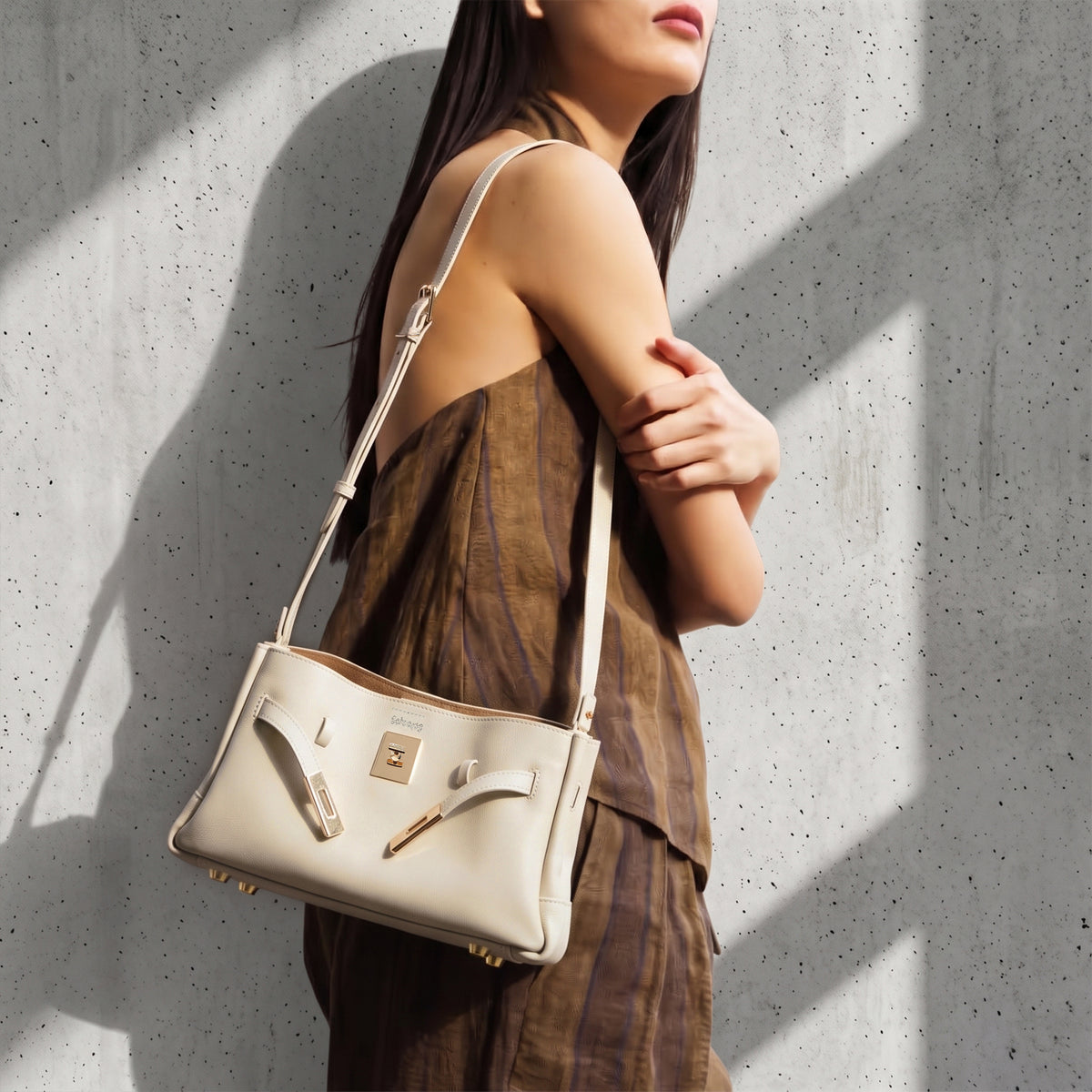 SAOIRSE Soft Structural Belt Tote Small