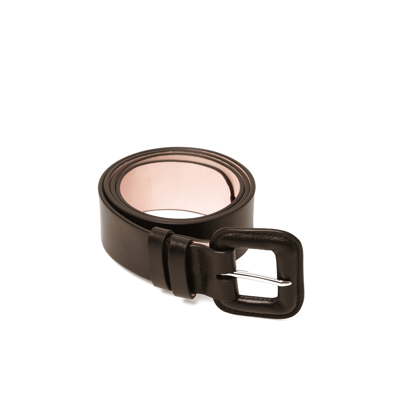 Leather Padded Square Buckle Belt