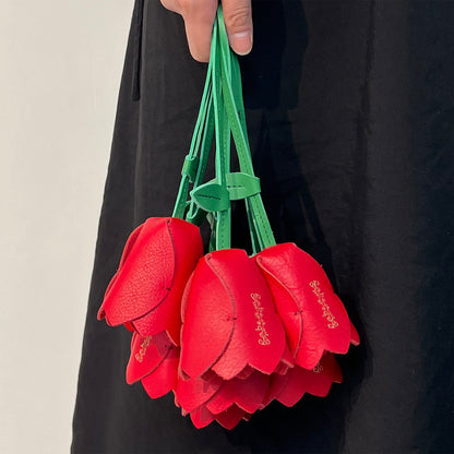 Flower Key Charm