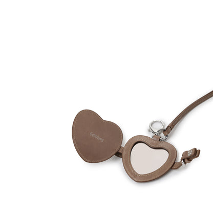 迷你心型鏡子吊飾