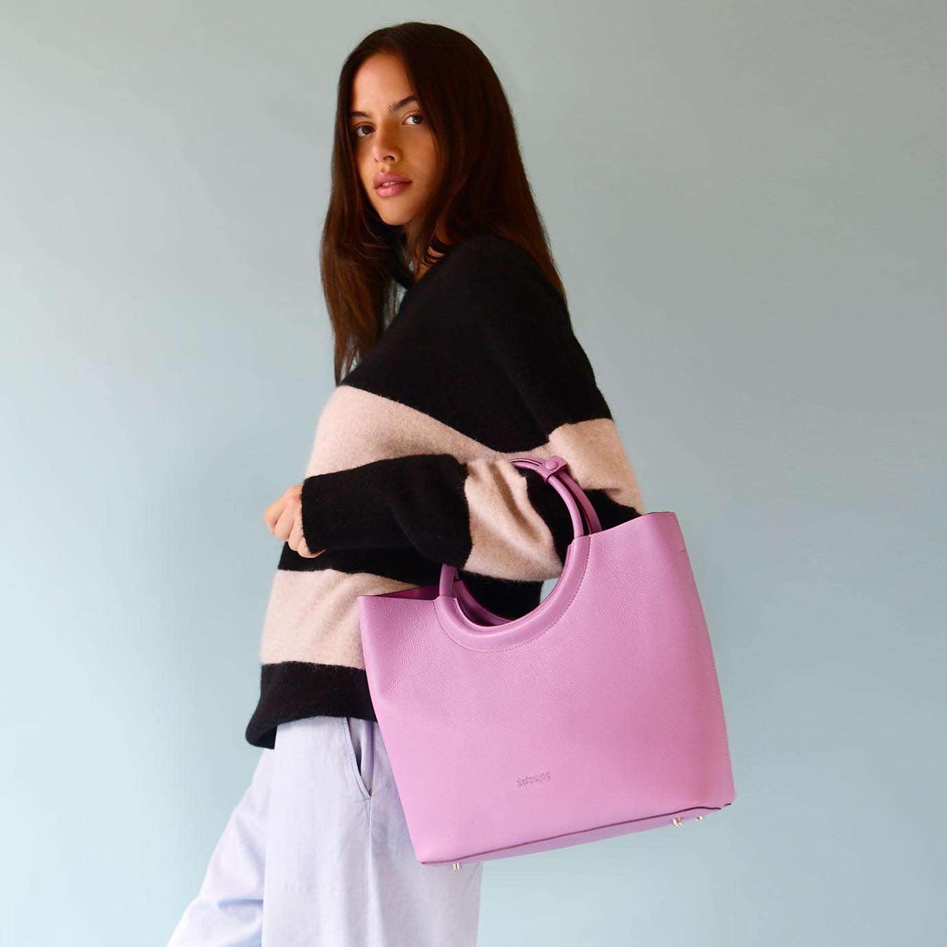 Zara mini tote hotsell bag with round handles