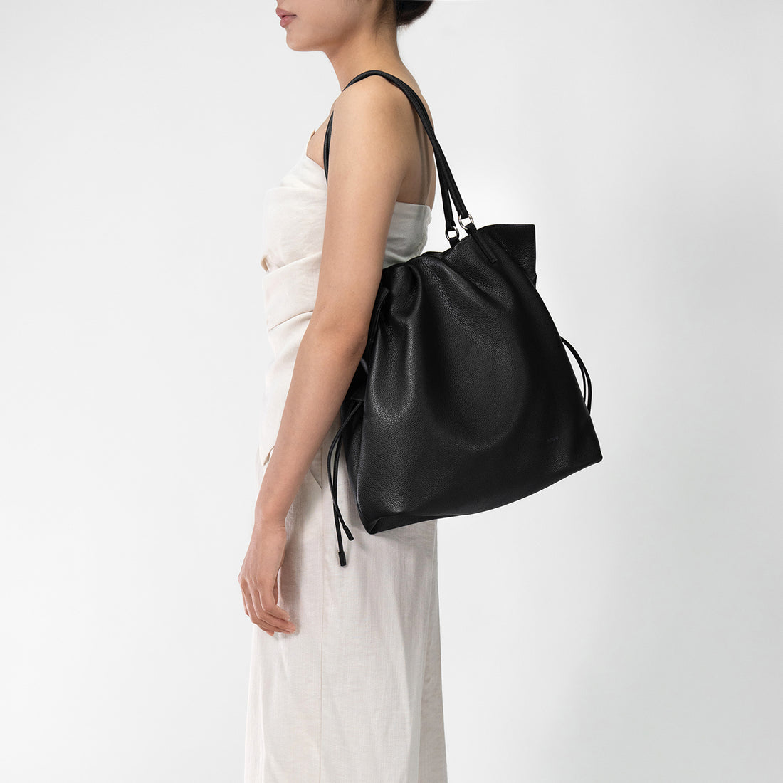 GEORGIANA Ruched Shoulder Bag
