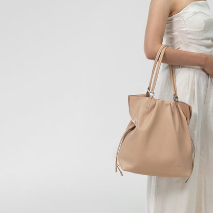 GEORGIANA Ruched Shoulder Bag