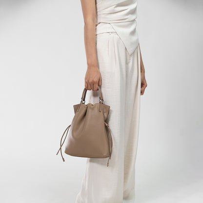 GEORGIANA Small Ruched Shoulder Bag