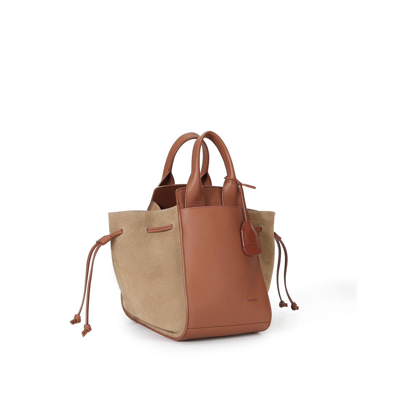 LU-II Ruched Top Handle Bag