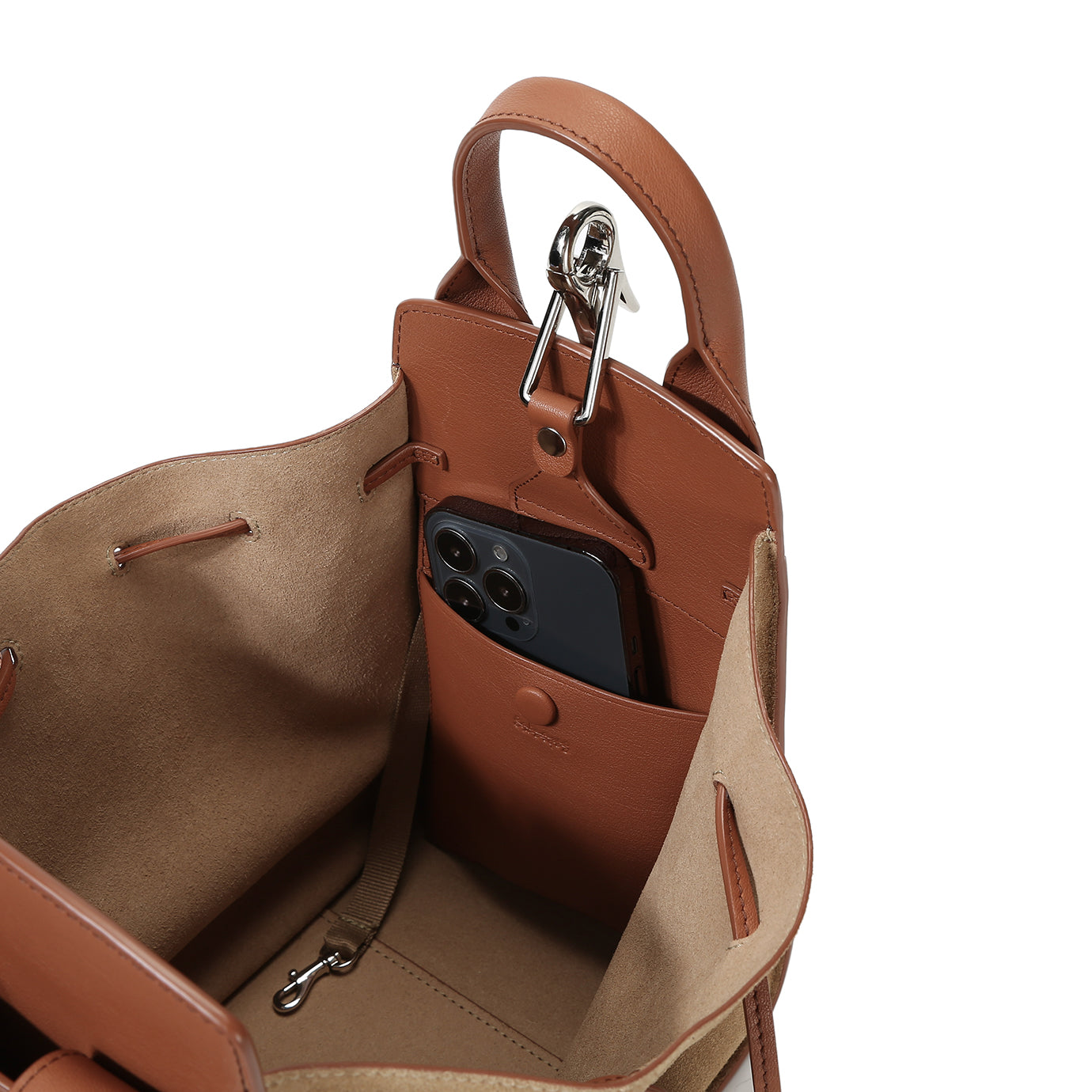 LU-II Ruched Top Handle Bag