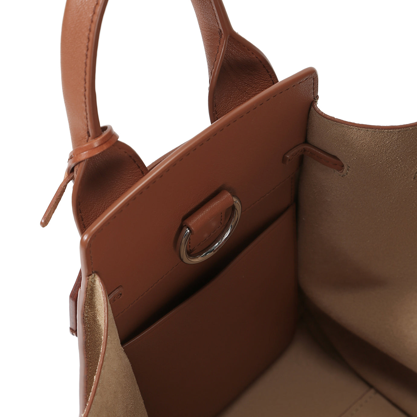 LU-II Ruched Top Handle Bag