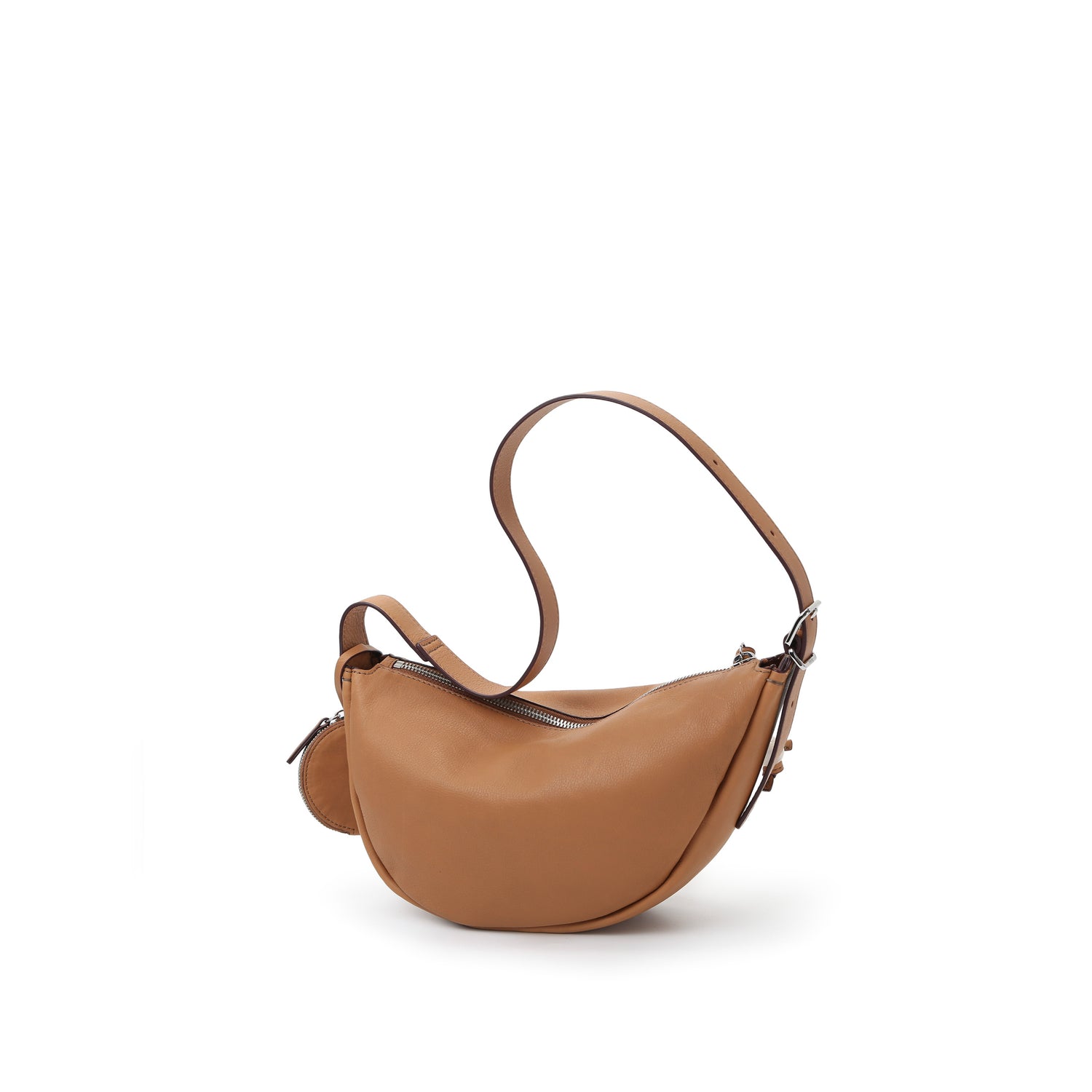Asymmetric Crescent Hobo Bag Small