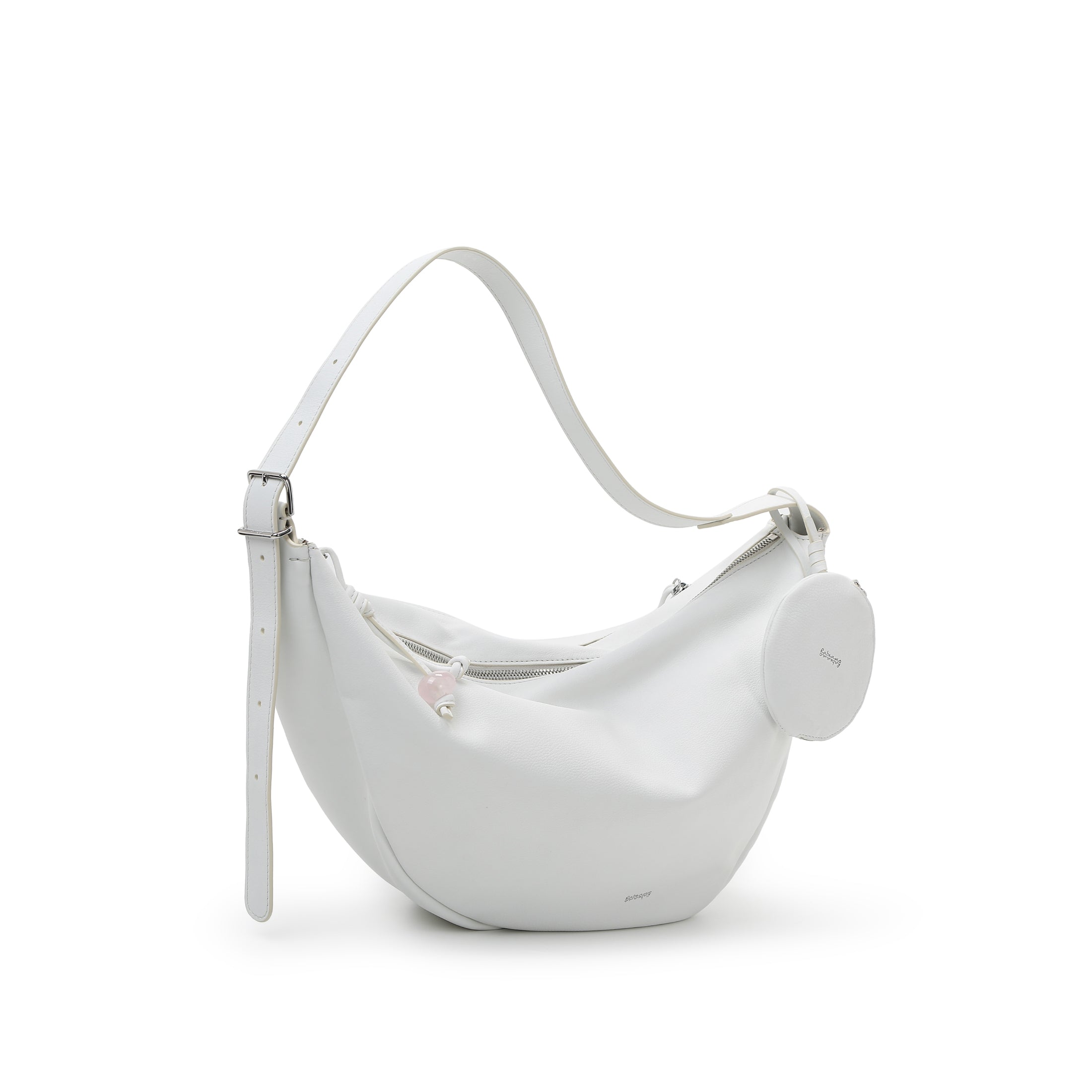 Asymmetric Crescent Hobo Bag