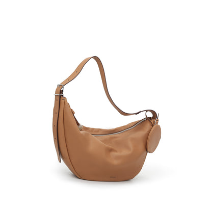 Asymmetric Crescent Hobo Bag