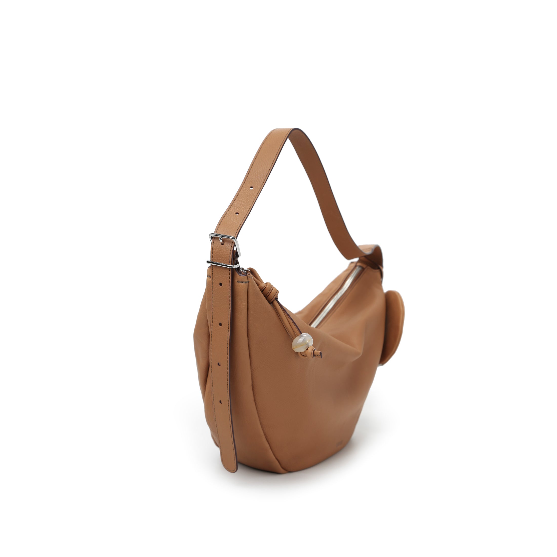Asymmetric Crescent Hobo Bag