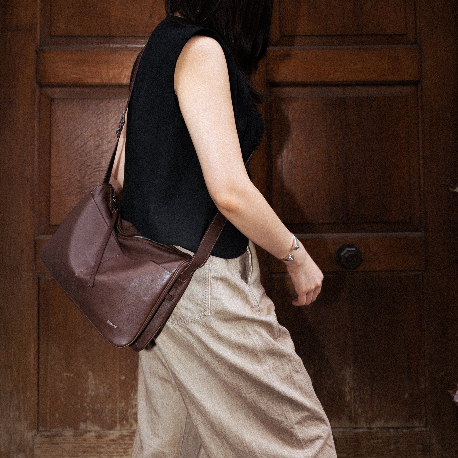 Slip Pockets Shoulder Bag