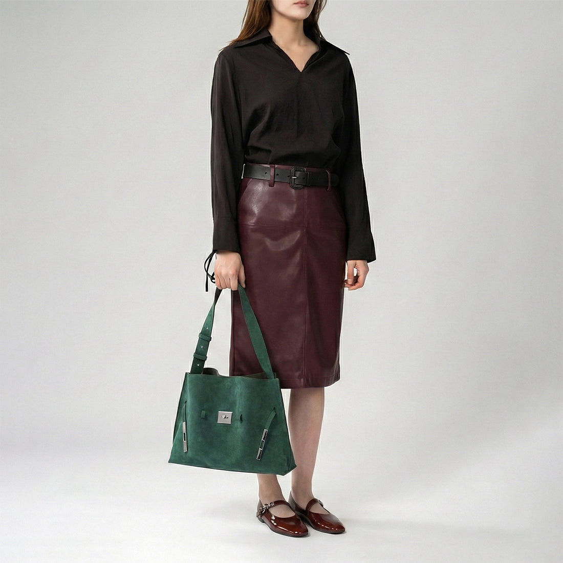 SAOI 扣帶小型手提袋 II