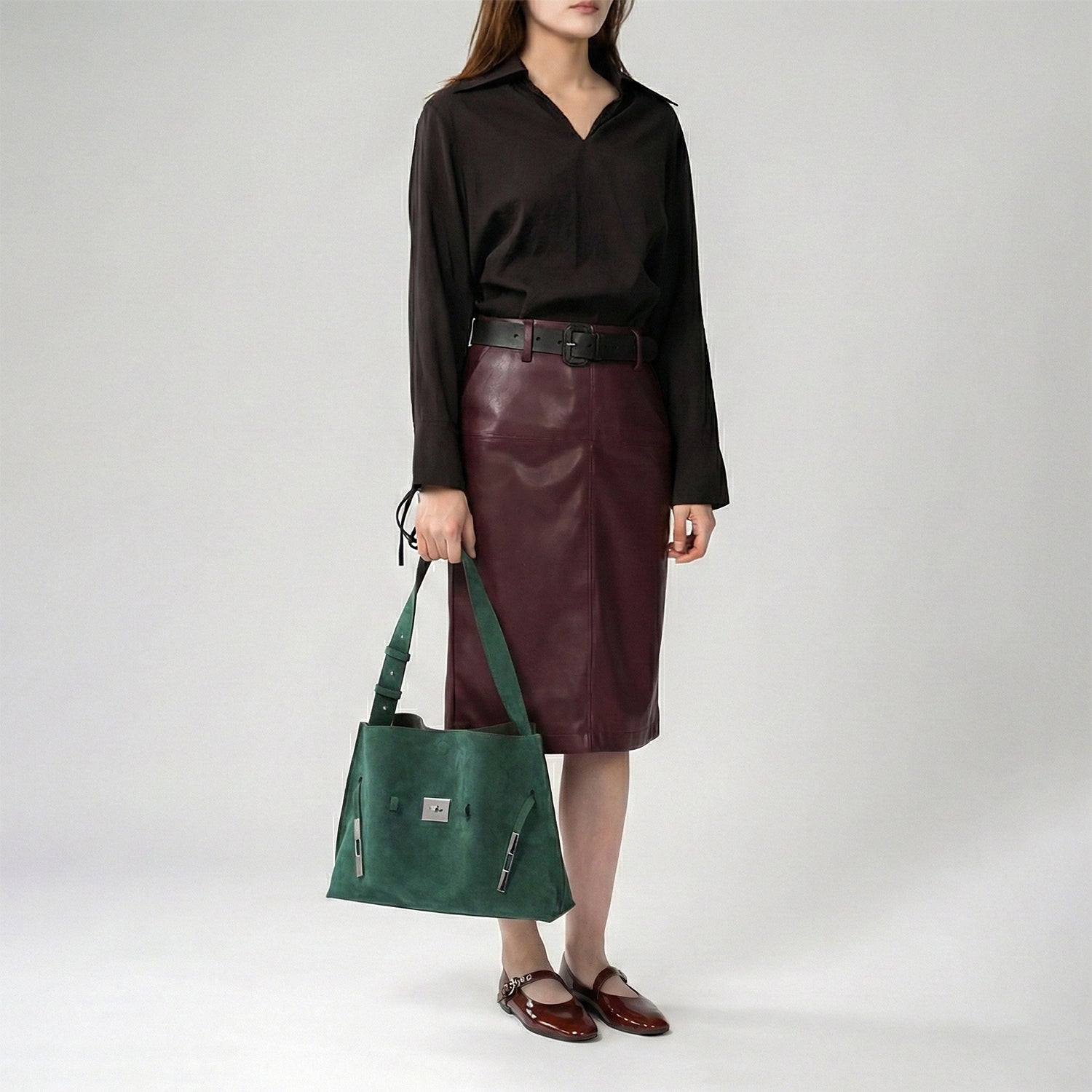 SAOI 扣帶小型手提袋 II