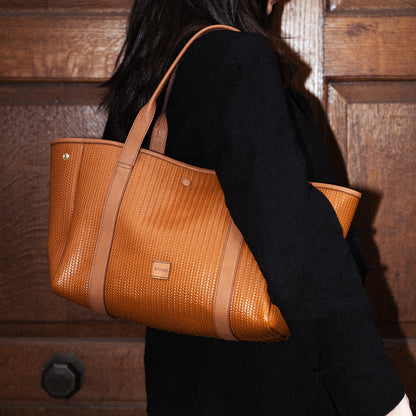 Rattan Basket Tote Bag