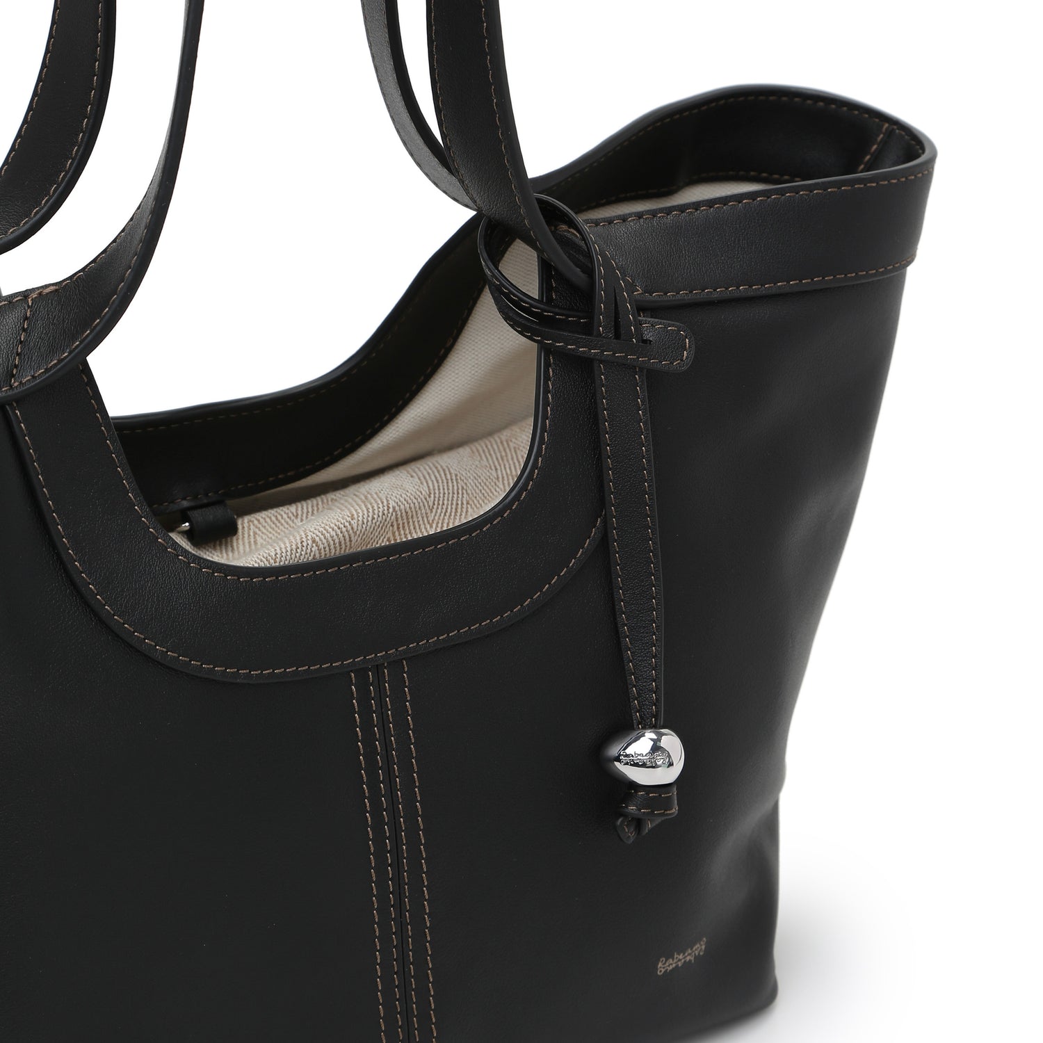 Scoop Top Basket Tote Bag