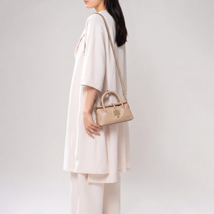 SAOIRSE Soft Structural 扣子皮带迷你造型小包